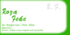 roza feke business card